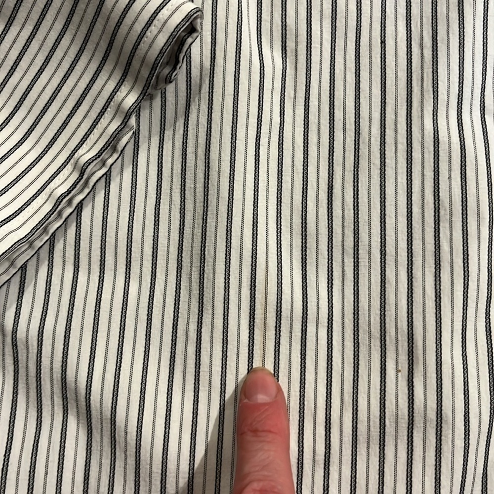 EXPRESS | 1MX striped dress button down shirt, M 15-15 1/2 - Picture 5 of 5